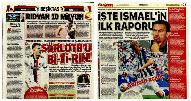 Spor manşetleri (4 Mayıs 2022)