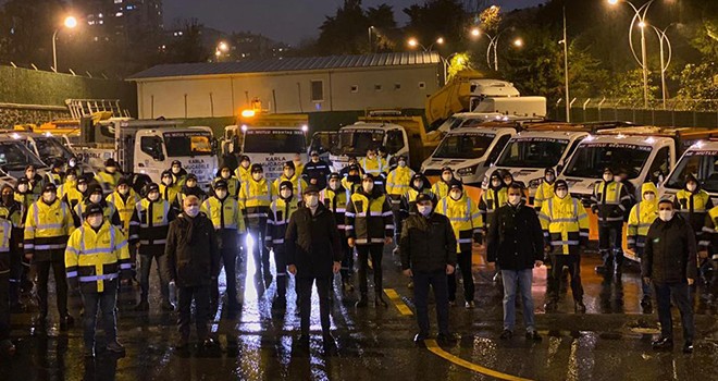 Beşiktaş kar yağışına hazır
