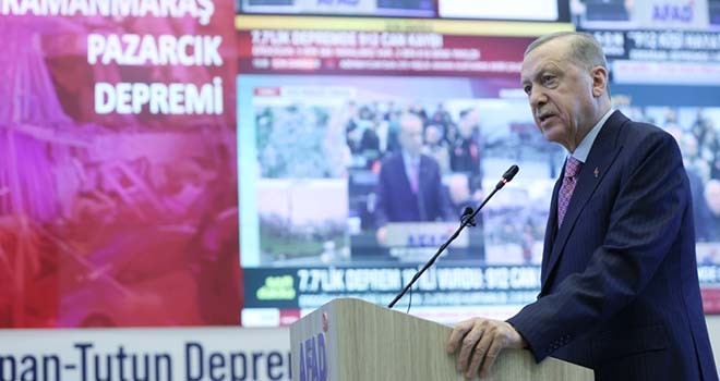 Cumhurbaşkanı Erdoğan: Devletimiz tüm kurumlarıyla harekete geçmiştir