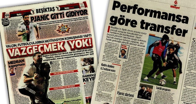 Beşiktaş manşetleri! (2 Aralık)