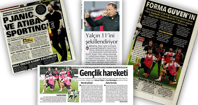 Manşetlerle Beşiktaş! (13 Ekim)