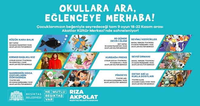 Beşiktaş'ta okullara ara, eğlenceye merhaba