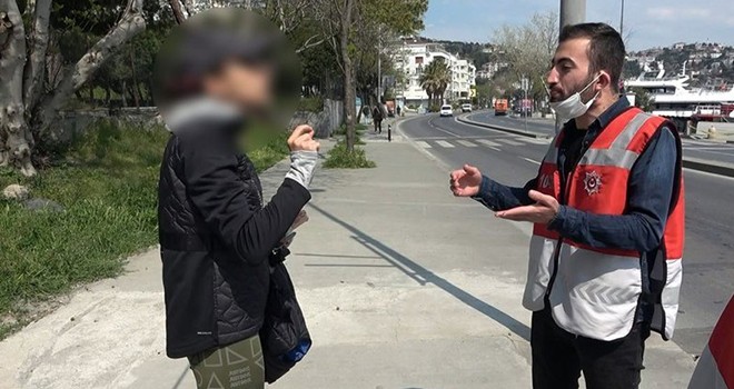 Sahilde yürüyüş yapan kadının ceza kesen polise söyledikleri şok etti
