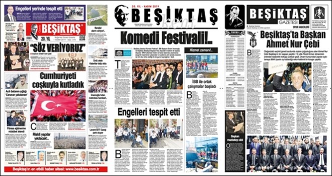 Gazete Beşiktaş Kasım sayısı çıktı