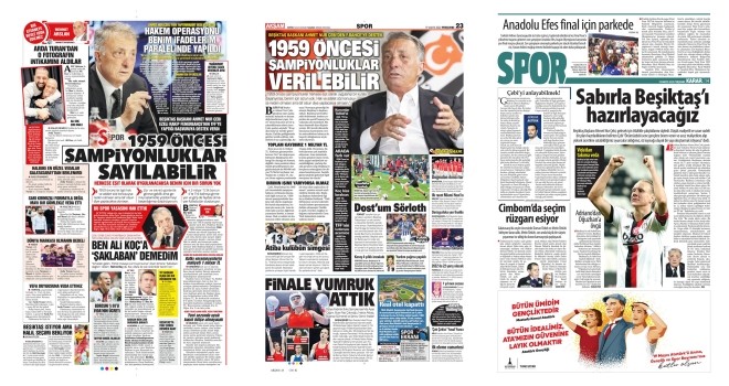 Spor manşetleri (19 Mayıs 2022)