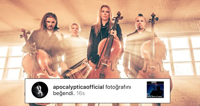 Dünya çapındaki metal müzik grubundan Beşiktaş Medya Grup'a beğeni