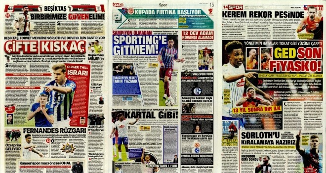 Spor manşetleri (1 Mart 2022)