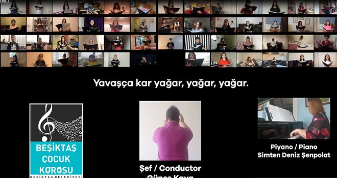 Beşiktaş Çocuk Korosu tüm Dünya çocukları için bir araya geldi