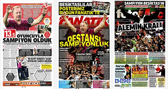 Sergen Yalçın gazete manşetlerinde