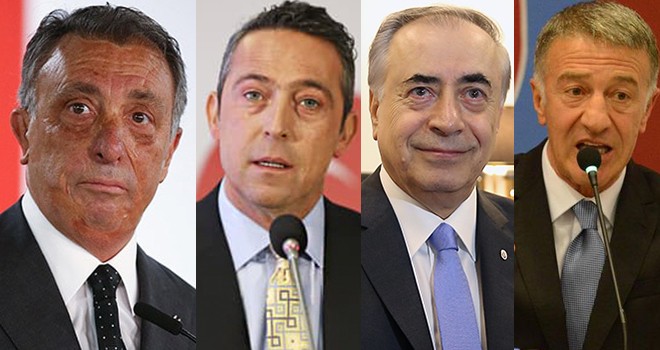 Dört büyük kulübün başkanları canlı yayında buluşuyor