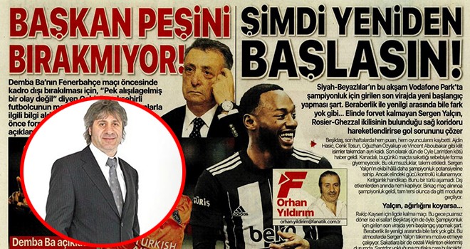 Orhan Yıldırım: Kara Kartal, şampiyonluğa inanırsa kazanır