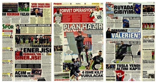 Spor manşetleri (1 Nisan 2022)