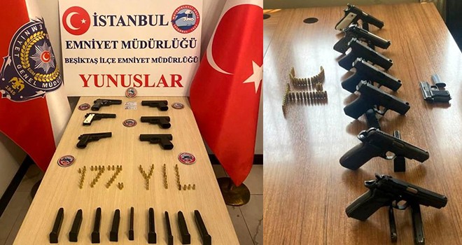 Polisin durdurduğu araçtan cephanelik çıktı