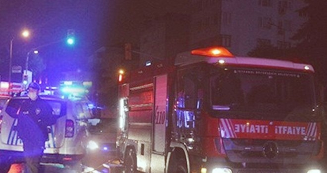 Akmerkez'de gece yangın paniği