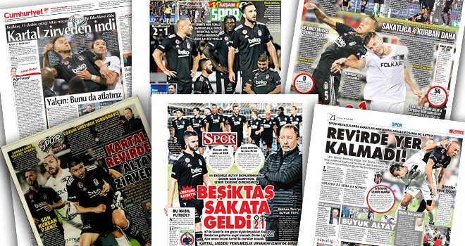 Gazeteler Beşiktaş'taki son durumları manşetlerine taşıdı!.. (25 Eylül)