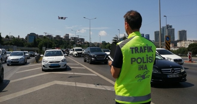 Beşiktaş'ta drone destekli trafik denetiminde cezalar kesildi!