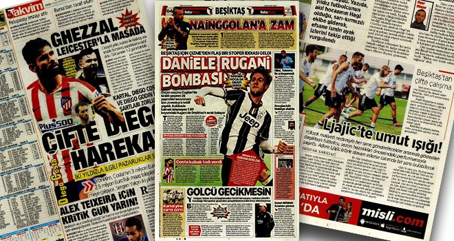 Günün Beşiktaş manşetleri (26 Temmuz)