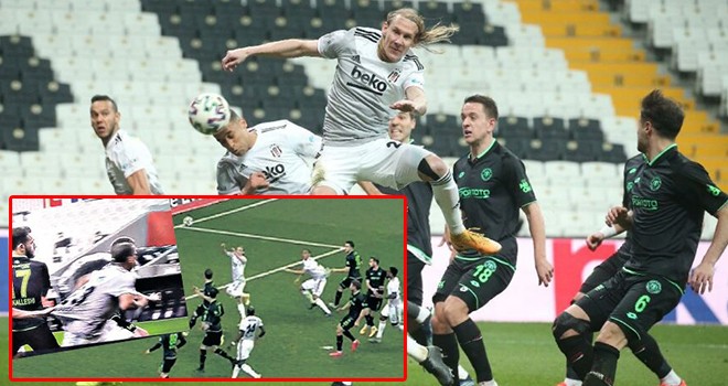 Beşiktaş penaltı bekledi ama hakemler vermedi