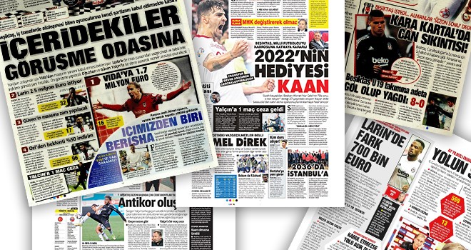 Manşetlerle Beşiktaş (8 Ekim)