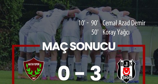 Beşiktaş U-19 Akademi Takımı'ndan 3-0'lık galibiyet!..