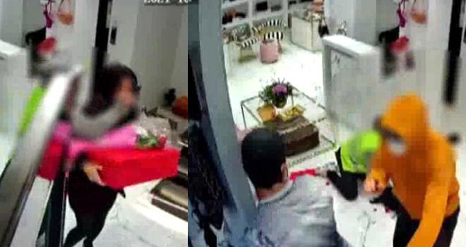 Çantacıda yağma girişimi