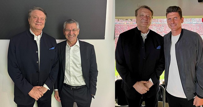 Hasan Arat, Bayern Münih Başkanı ve Mario Gomez'le bir araya geldi