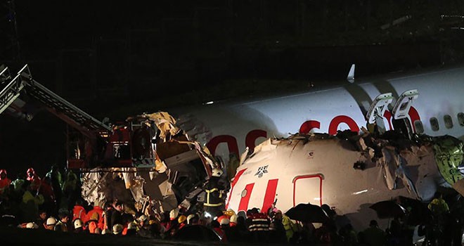 Sabiha Gökçen'de facia, 180 kişi yaralı