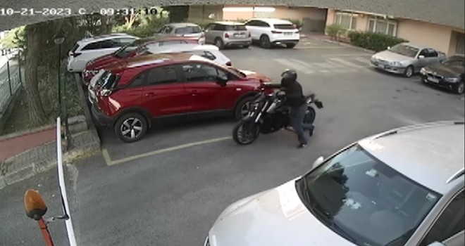 Etiler'de motosiklet hırsızlığı