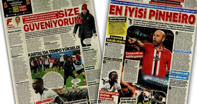 Manşetlerle Beşiktaş! (17 Aralık)
