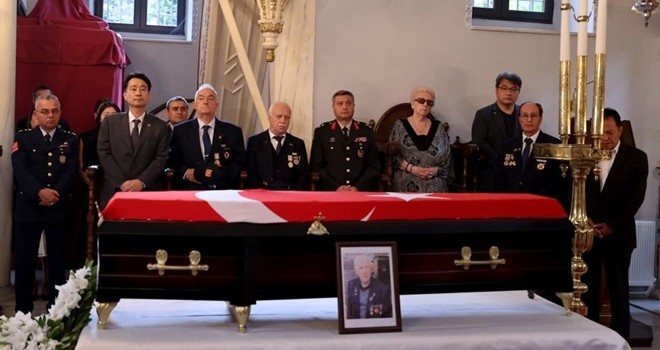 Vefat eden Kore Gazisine Beşiktaş Arnavutköy’de tören düzenlendi
