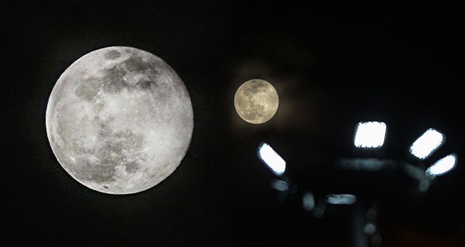 Ulus Parkı'nda Süper Ay izlendi