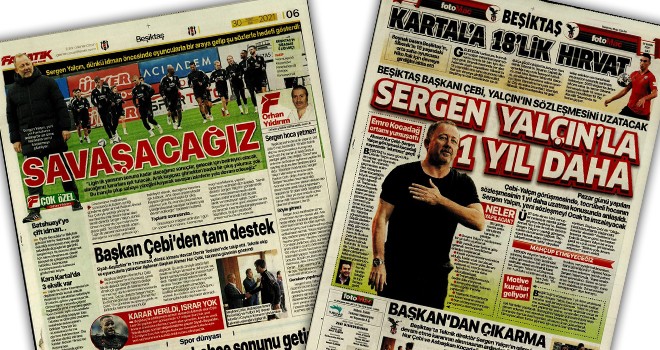 Manşetlerle Beşiktaş! (30 Kasım)