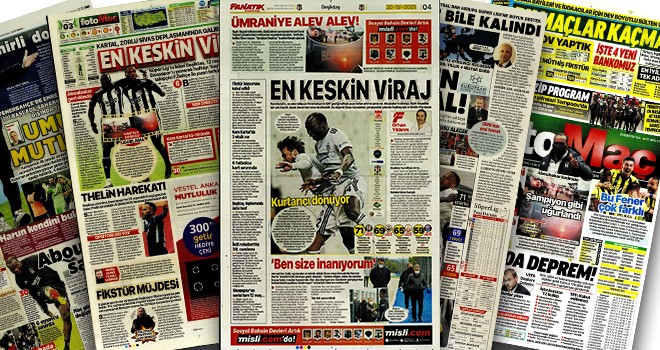 Sıcağı sıcağına Beşiktaş manşetleri!..