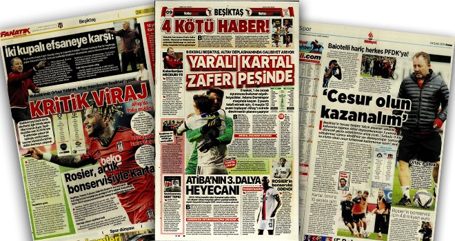Beşiktaş manşetleri (24 Eylül)