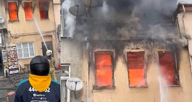 Ortaköy'de korkutan yangın, 1 kişi hayatını kaybetti