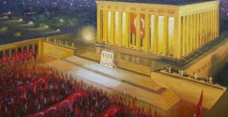 Ressam Nihat Evren Derman’ın tablolarına büyük beğeni