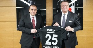 Beşiktaş Kaymakamı Oğuzhan Bingöl’den Beşiktaş JK Başkanı Hasan Arat'a ziyaret!