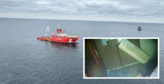 Marmara'da batan geminin enkazı görüntülendi