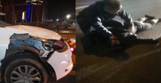 Yolun karşısına geçerken otomobil çarptı
