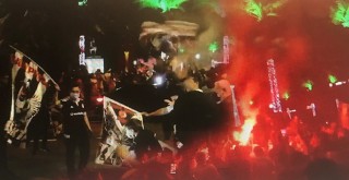 Taraftar sokağa döküldü! Beşiktaş sesleri yankılanıyor!..