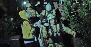 Nispetiye Caddesi'nde gece yangın paniği