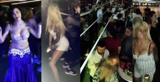 Boğaz'da dansözlü yat partisinde Corona unutuldu