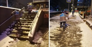 ÖZEL HABER: Alnınızdan öpüyoruz! Karlar eridi, şimdi de cefakar temizlik işçileri devreye girdi!
