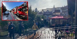 Lüks kafedeki yangın korkuttu