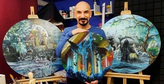 Eserleri yapım aşamasında alıcı bulunca tek bir sergiye katılamadı