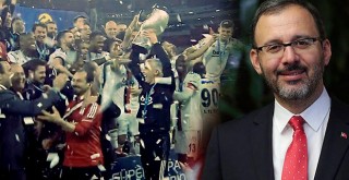 Bakan Kasapoğlu Beşiktaş'ı kutladı