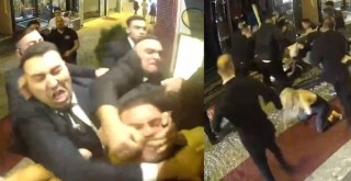 Ortaköy'de güvenlik görevlisi dehşeti: 1'i kadın 3 kişiye dayak