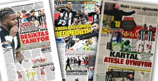 Beşiktaş'ın yenilgisi gazete manşetlerinde