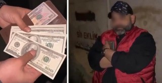 Sahte dolar veren dolandırıcıyı taksiciler yakaladı!