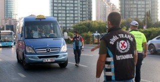 Toplu taşıma araçlarında maske ve yolcu sayısı denetimi